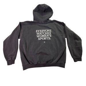 Together Mens Charcoal Cotton Pullover Hoodie Sweatshirt Sz XXL